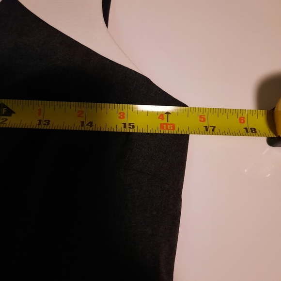 Ann Taylor Size 6 Gray and White  Midi Dress - Picture 7 of 11